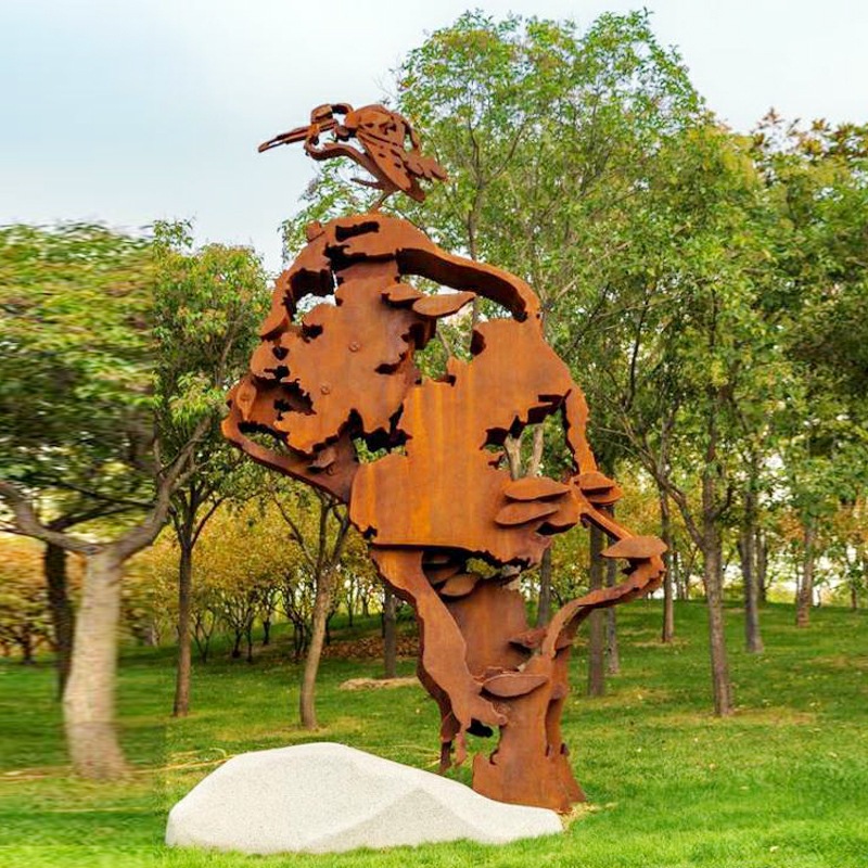 新龙镇耐候钢雕塑