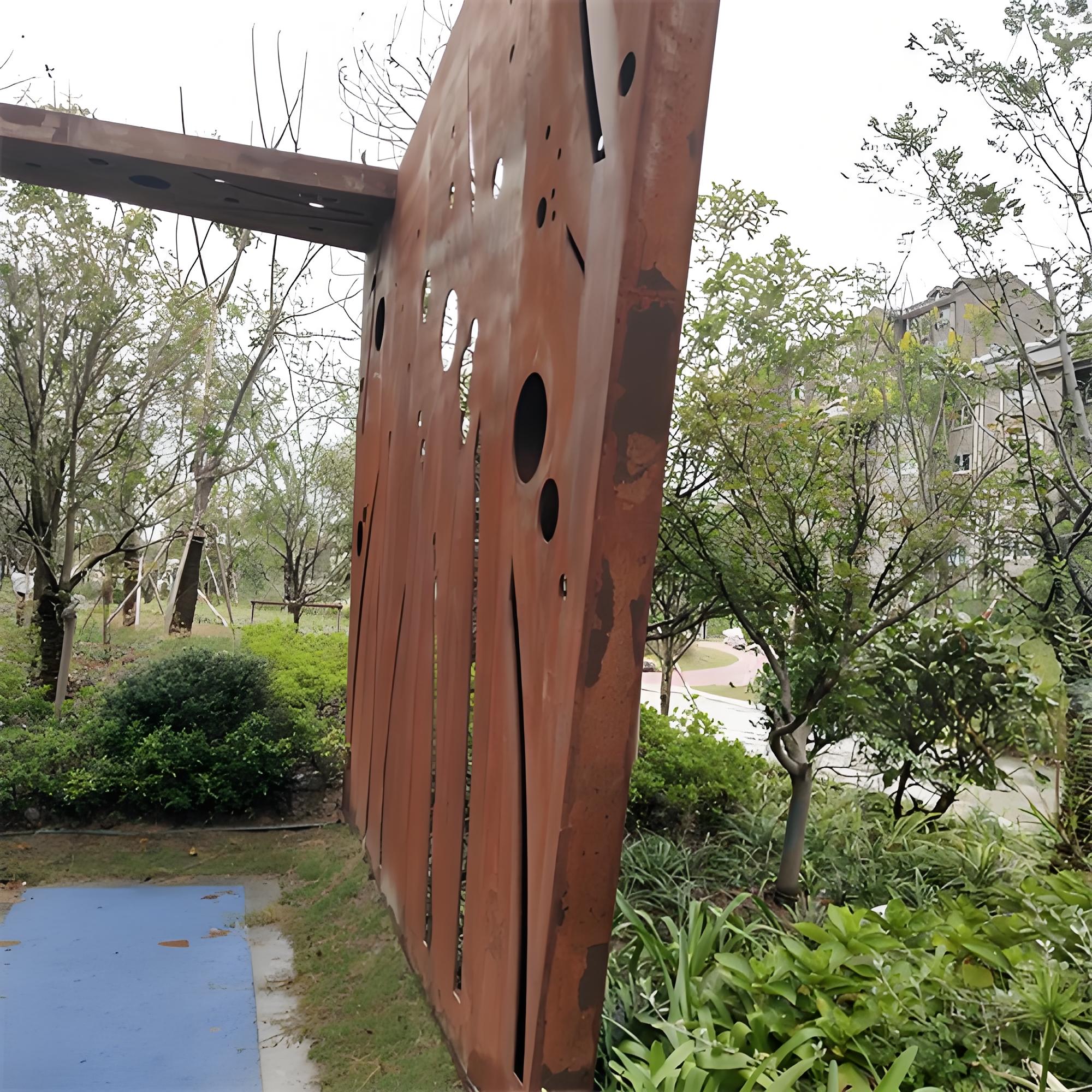 新龙镇耐候钢景观