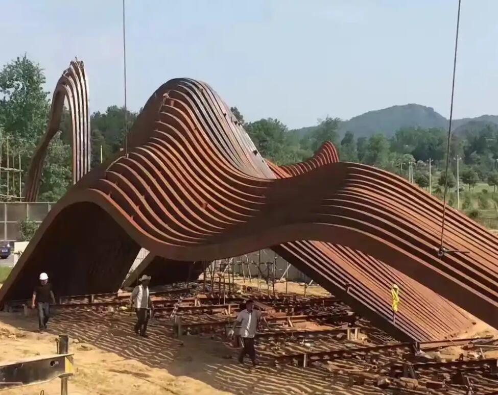 新龙镇耐候钢板雕塑