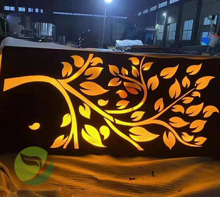 新龙镇耐候钢板灯箱