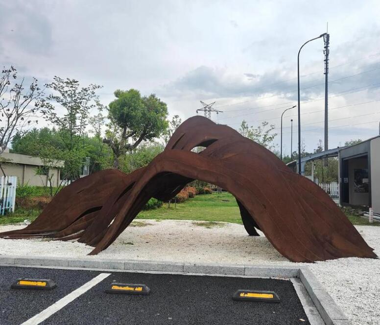 新龙镇耐候钢板造型